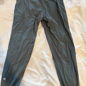 lululemon Women's Dark Green Striped Joggers